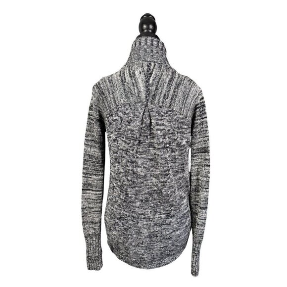 Ivivva Lululemon Gray Cotton Knit Sweater with Shawl Collar Size 12 - Picture 2 of 9